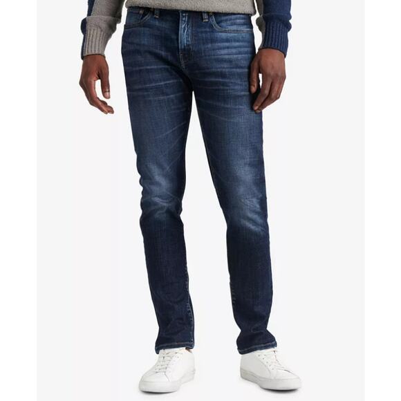Lucky Brand Mens 30x30 Medium Wash 410 Athletic Straight Jeans Stretch J20-18 - Picture 1 of 10
